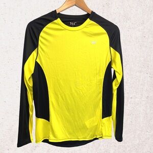 Men's Yellow and Black Long Sleeve Tee